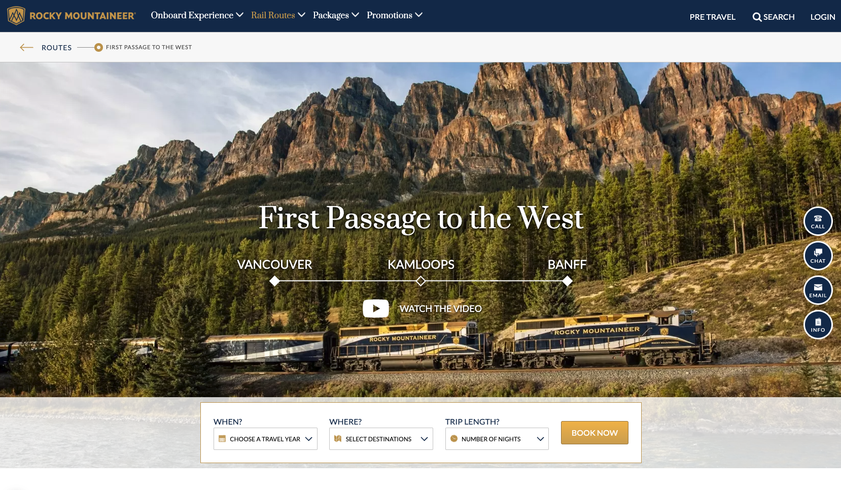 Rocky Mountaineer train ticket booking - Exploring Rocky Mountains on the Rocky Mountaineer Train